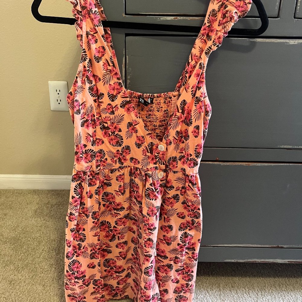 Zara Tropical Print Mini Dress